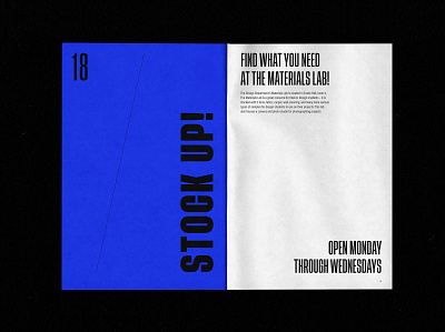 UCO Design Student Handbook - Stock Up! brand brand identity branding design editorial graphic design identity indesign layout mockup photoshop print print design psd type typography zine zine design