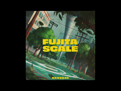 Fujita Scale - Album Cover ai album album artwork artwork cover design digital digital art graphic design illustration inspiration inspo music photoshop record song sticker type typography vinyl