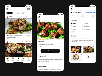 Food App app branding design food food app minimal order sketch ui ux ux ui web website