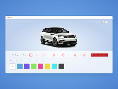 3D Configurator for a car service site 3d 3d model application branding configurator design graphic design ui uiux uiux design ux vector web design webdesign