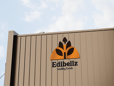 Edibellz logo bakery brand food foodlogo health logo minimal minimallogo wheatlogo