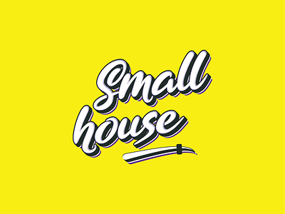 Small House brightlogo dopelogo logo minimal music musiclabel wordmark wordmarklogo