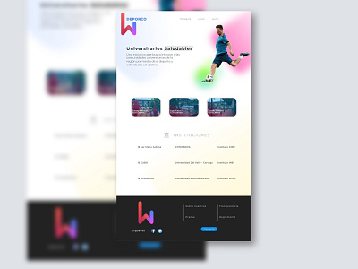 Landing Page - DEPORCO daily 100 challenge dailyui dailyui003 landing page ui uidesign user interface web webdesign website