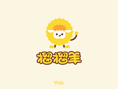 榴榴羊 Durian Sheep logo design branding design durian logo sheep