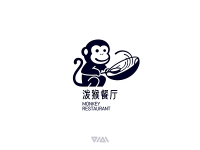 MONKEY RESTAURANT 泼猴餐厅 logo design