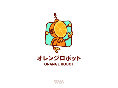 ORANGE ROBOT LOGO DESIGN branding design logo orange orange robot robot
