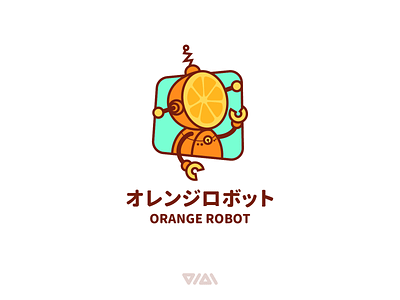 ORANGE ROBOT LOGO DESIGN