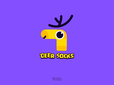 DEER SOCKS LOGO DESIGN branding deer socks logo design logo