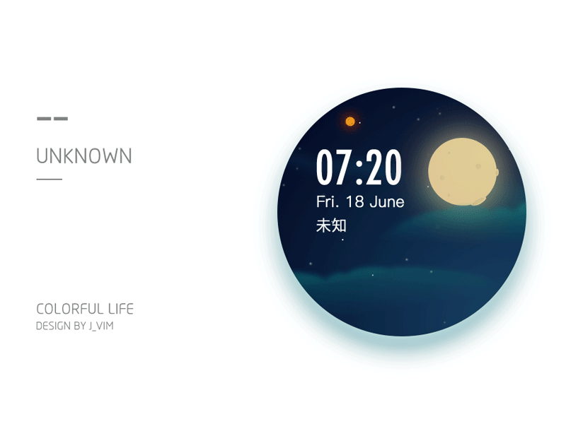 COLORFUL LIFE ui watch weather