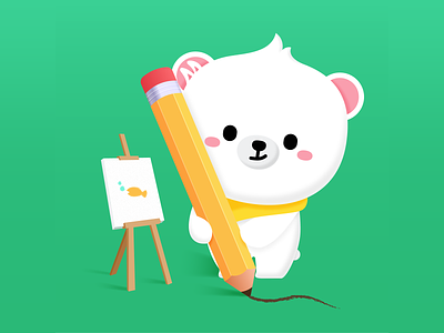 Bear mascot design bear branding cartoon illustration vector