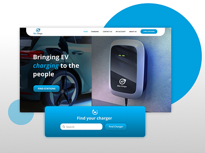 EV charging website design creative design ui user interface ux website design