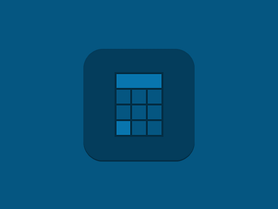 Calculator app icon app blue calculator flat icon ios iphone