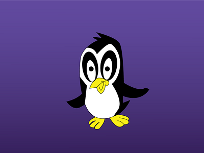 Vector illustration of cute penguin in adobe illustrator branding design graphic design illustration vector
