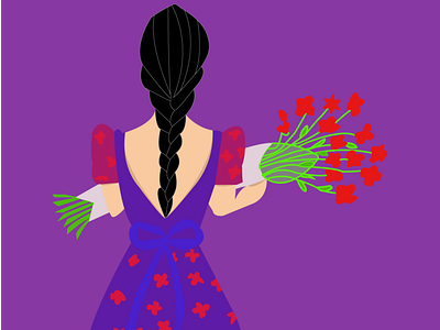 Romantic illustration in adobe illustrator