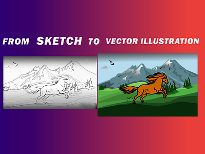 Vector illustration of mother nature in Adobe illustrator