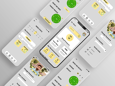 health care Mobile app design app design graphic design ui user interface ux