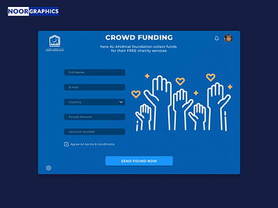 Crowd funding page design design graphic design ui ux