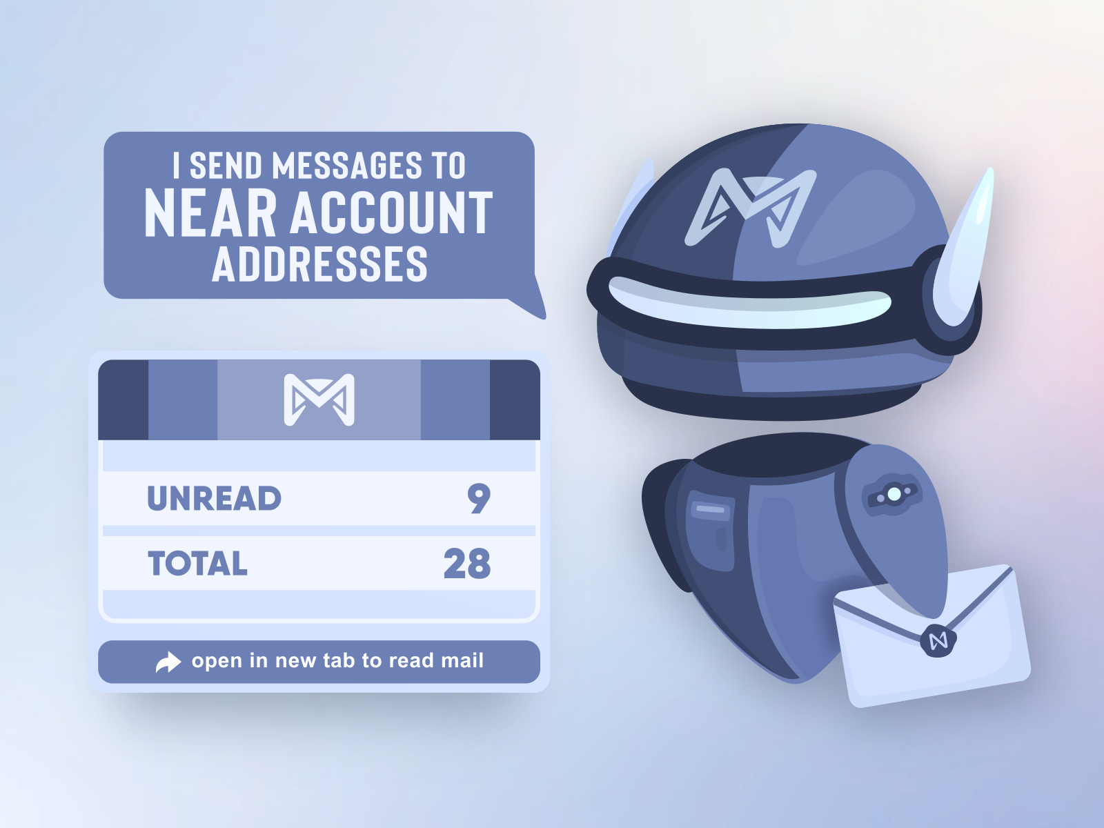UI Design for NEAR MailBot Widget + Robot by Tolmindev on Dribbble