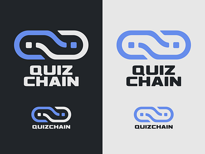 Quiz Chain app branding crypto graphic design logo vector