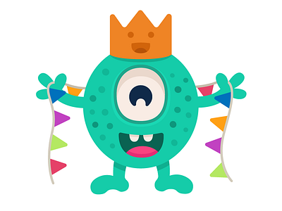 Birthday boy! art birthday branding character design gifts happy illustration monster monster club party vector