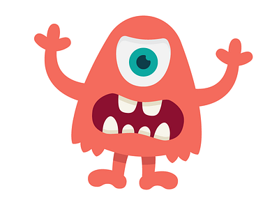 Scary monster by Happy Monster Club on Dribbble