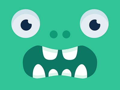 Anxious monster anxious art branding character design eyes fear green illustration monster monster club vector