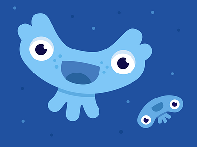 Jellyfish monsters art character design fish illustration jellyfish monster monster club ocean sea vector water