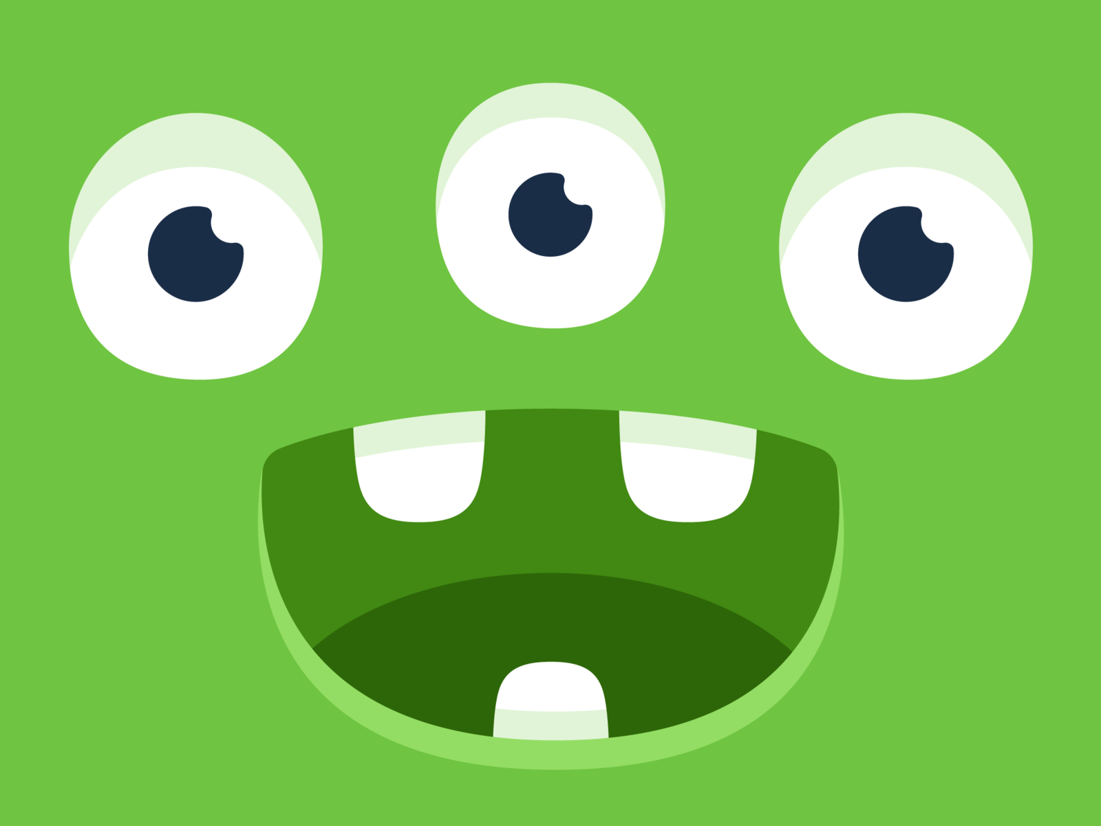 Green monster by Happy Monster Club on Dribbble