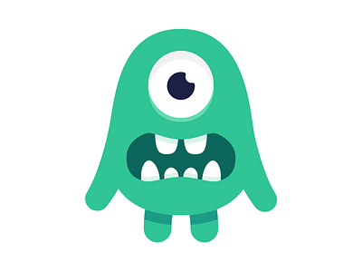 Anxious little monster anxious art branding character design eyes fear green illustration monster monster club vector