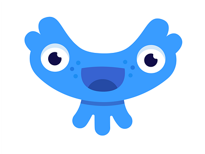 Jelly monster art blue character cute fish illustration jellyfish monster monster club ocean sea vector