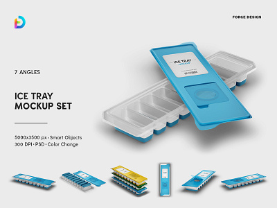 Ice Tray Mockup Set