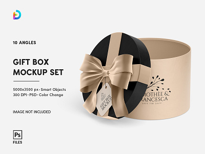 Gift Box Mockup Set