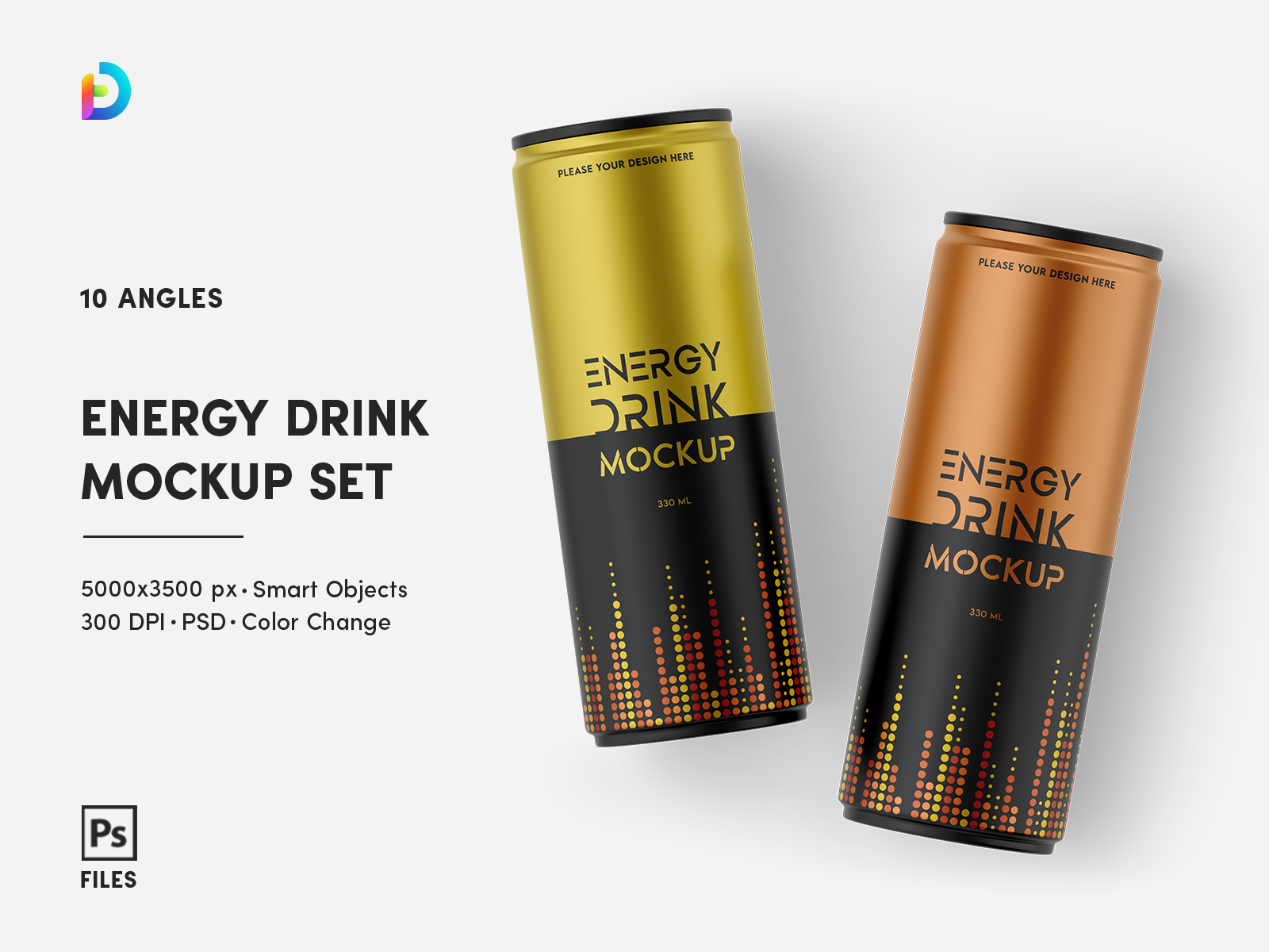 Energy Drink Mockup Set by Forge Design on Dribbble