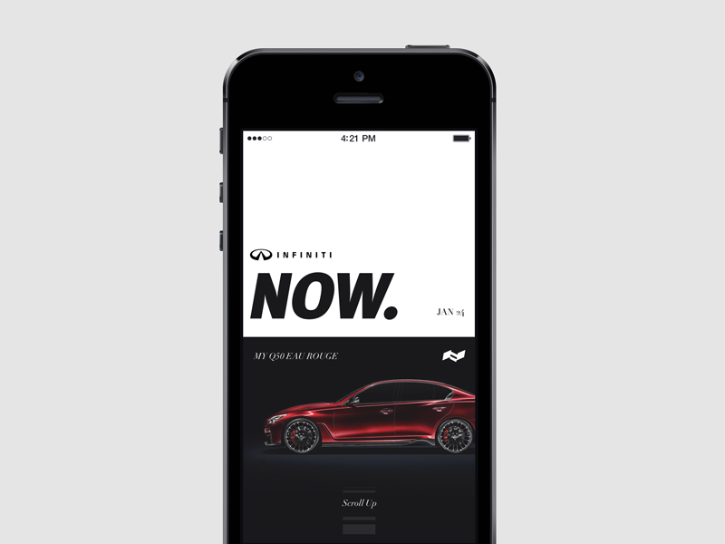 Infiniti Now by Umax Zhao on Dribbble