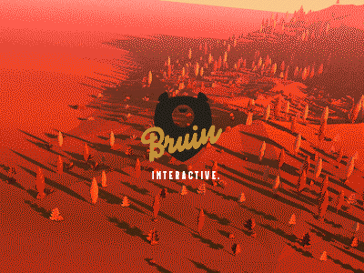 Bruin logo 3d gif logo lowpoly