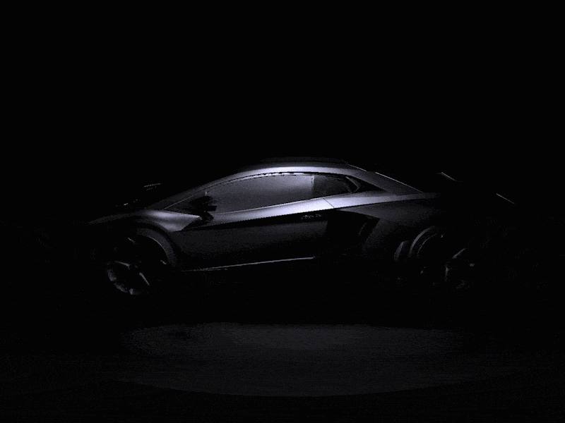 Showcase Cars "Aventador" 3d three.js webgl