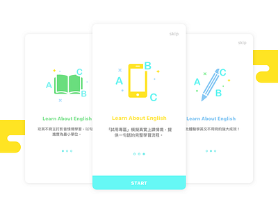 Onboarding screens