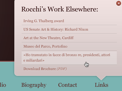 Rocchi's Work Elsewhere