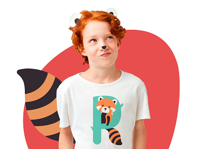 Red Panda t-shirt animals branding character design graphicdesign illustration kids lifestyle logo t shirt design t shirt illustration typography vector illustration