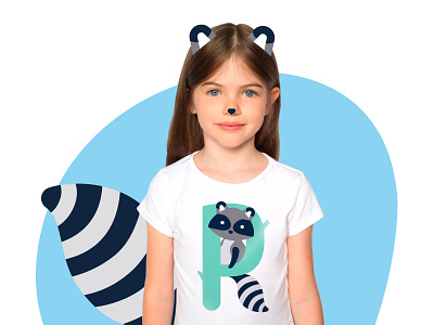 Raccoon t-shirt animals branding character design graphicdesign illustration kids lifestyle logo t shirt design t shirt illustration typography vector vector illustration