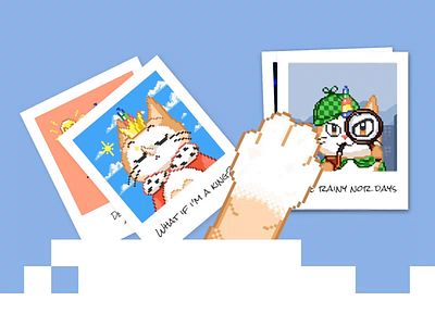 Pixelcraft App: Unicat Mascot app design cat character coloring design drawing game illustration pixel pixel art ui unicorn ux
