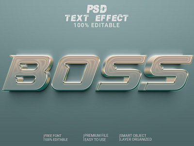 Boss 3D Text Effect