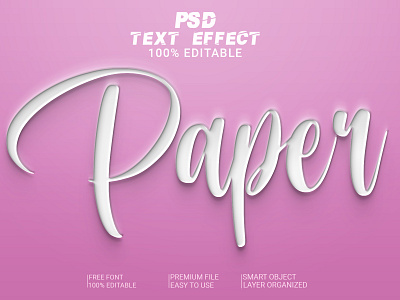 Paper 3D Text Effect