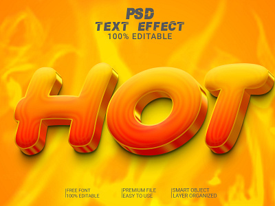 Hot 3D Text Effect 3d 3d text 3d text effect 3d text style design graphic design hot hot 3d text hot style hot text effect text effect text style