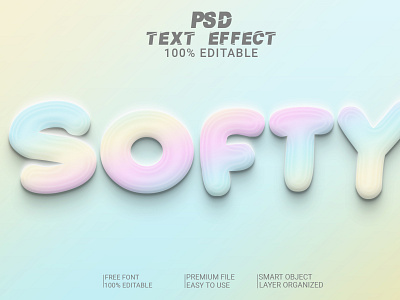 Softy 3D Text Effect