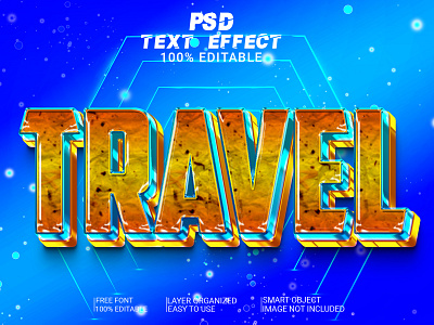 3D Text Effect Travel 3d 3d text 3d text effect 3d text style design graphic design text effect text style