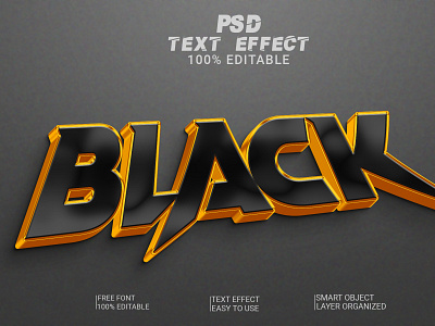 Black 3D Text Effect 3d 3d text 3d text effect 3d text style black black 3d text effect design graphic design text effect text style