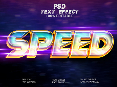 Speed 3D Text Effect