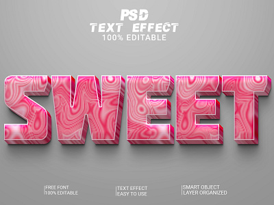 Sweet 3D Text Effect