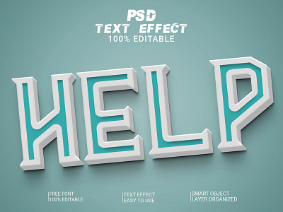 Help 3D Text Effect 3d 3d text 3d text effect 3d text style graphic design help text effect text style
